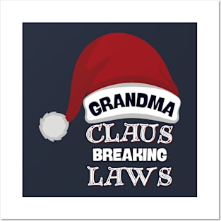 Grandma Claus Rebel Chic Posters and Art